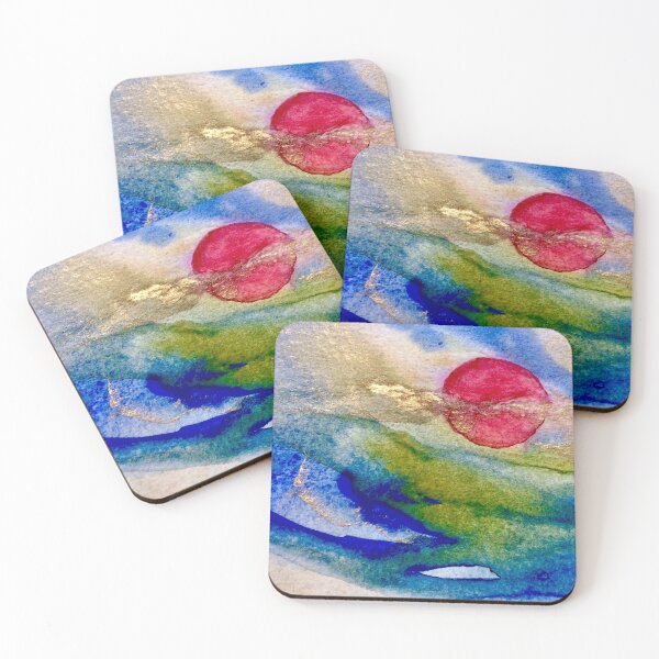 Item preview, Beautiful Blood Moon.  The planets.  Watercolours. designed and sold by Angela Haig-Harrison.