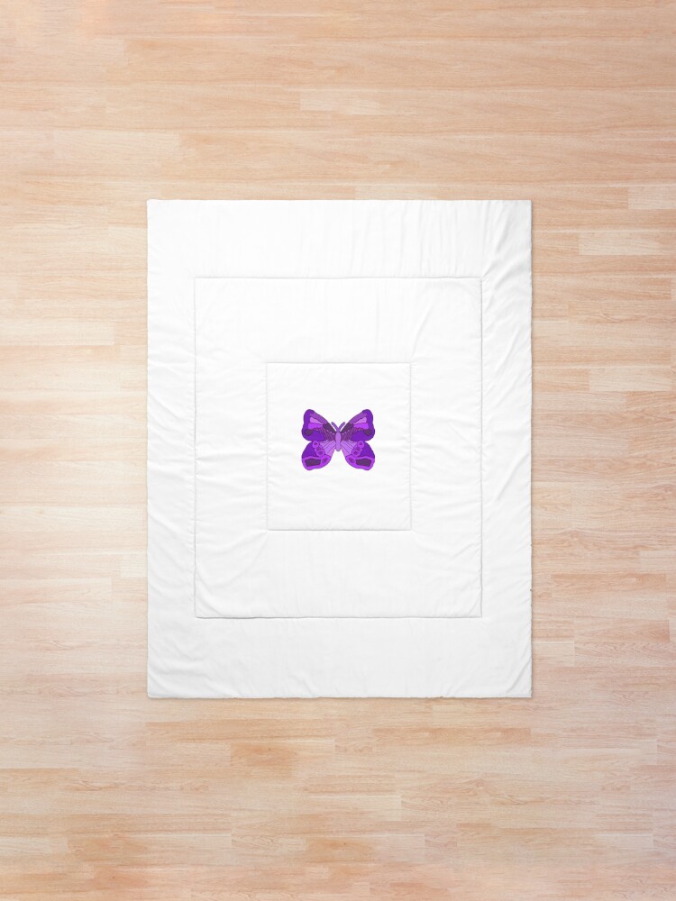 purple butterfly comforter