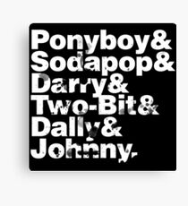 THE OUTSIDERS Canvas Print