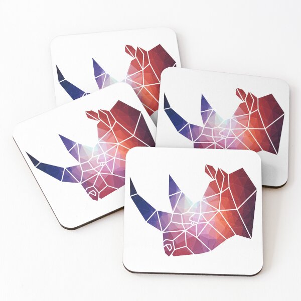 Item preview, Geometric Rhino - Colorful & Polygonal  designed and sold by Sweetie Spicy.