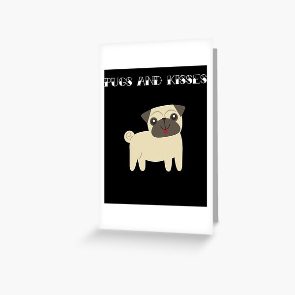 pug pun Handmade greeting card pugs funny animal card Pug card You/'re Pawsome Valentines day card Love card Pugs and Kisses