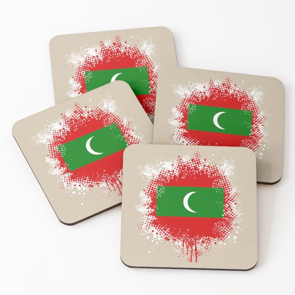 Item preview, Flag of Maldives - Splat designed and sold by pixelinga.