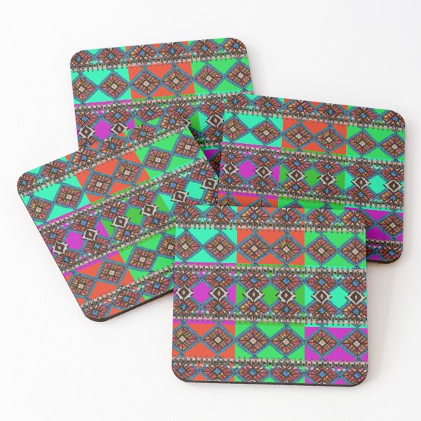 Item preview, Colorful Patterns | Diamonds Patchwork Style | Mud Cloth Inspired designed and sold by CheriesArt.