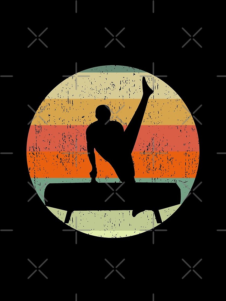 Male Gymnast Sunset Pommel Horse Mens Gymnastics by elishamarie28