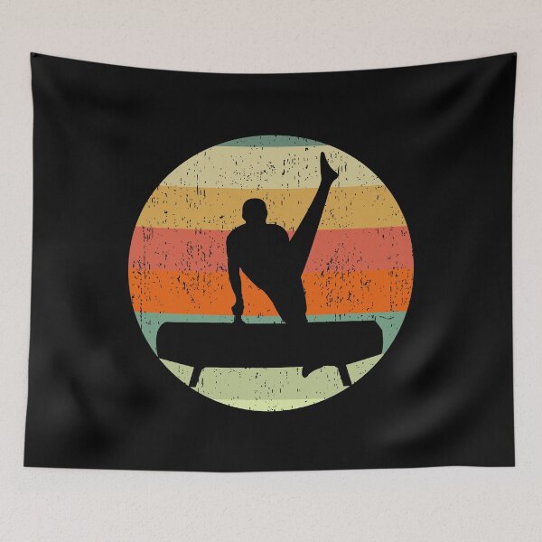 Item preview, Male Gymnast Sunset Pommel Horse Mens Gymnastics designed and sold by Epic Love Designs.