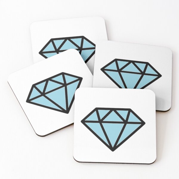 Item preview, Geometric Diamond: Baby Blue with Black outline designed and sold by LuxeHurricane.