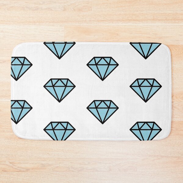 Item preview, Geometric Diamond: Baby Blue with Black outline designed and sold by LuxeHurricane.