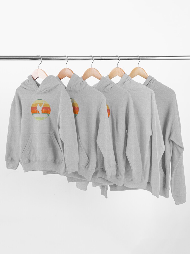 Alternate view of Male Gymnast Sunset Pommel Horse Mens Gymnastics Kids Pullover Hoodie
