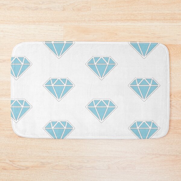 Item preview, Geometric Diamond: Baby Blue with White and Black outline designed and sold by LuxeHurricane.