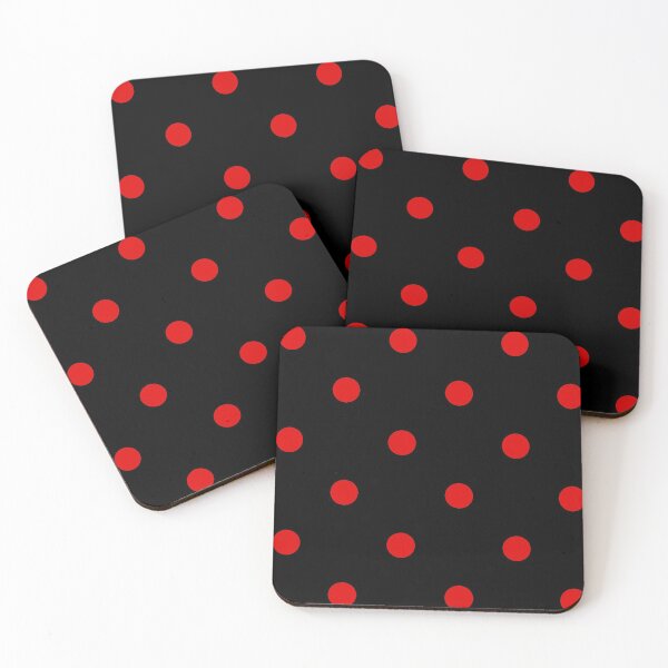 Item preview, Red Black Polka Dot Pattern designed and sold by CreativeBridge.