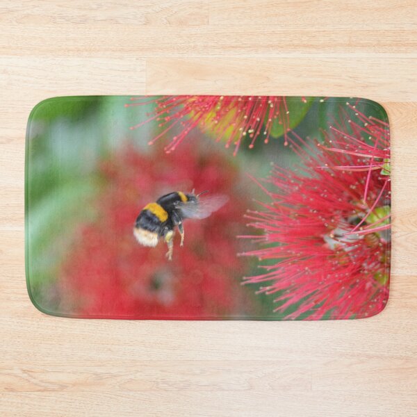 Item preview, Bumble One- Bee and Pohutukawa flower New Zealand designed and sold by lizdomett.