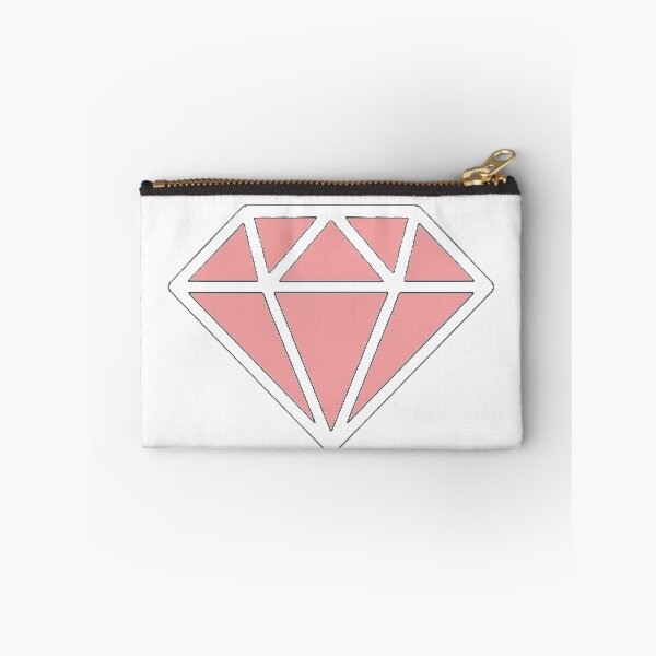 Item preview, Geometric Diamond: Blush with White and Black Outline designed and sold by LuxeHurricane.