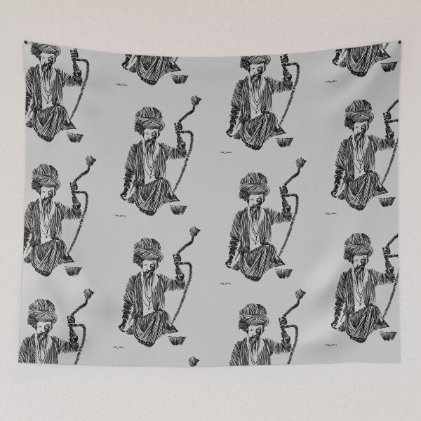 Item preview, Man Sitting In Turban By Artguru 0689, 22 X 28, - Ink On Paper Poster designed and sold by Art Guru.