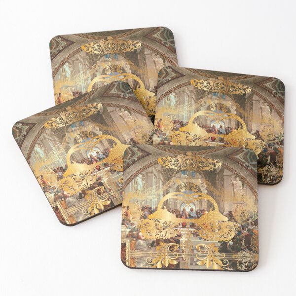 Item preview, All Over Print Luxury Gold Ancient Relic Ornament designed and sold by yez.