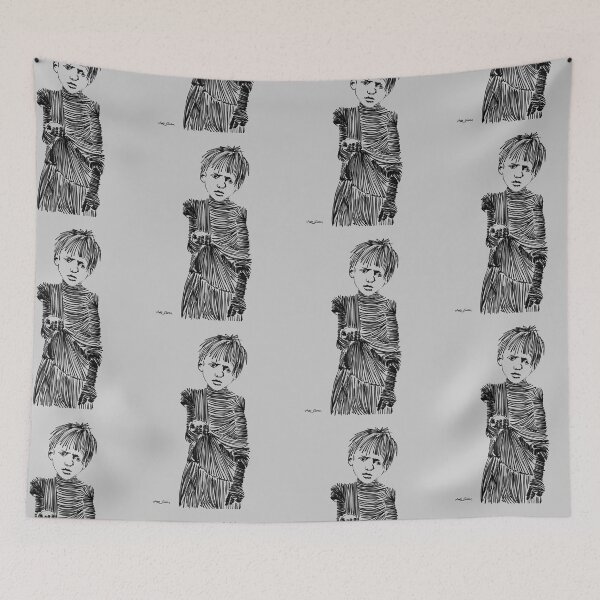 Item preview, Child Empty Handed By Artguru 0687, 22 X 28, - Ink On Paper Poster designed and sold by Art Guru.