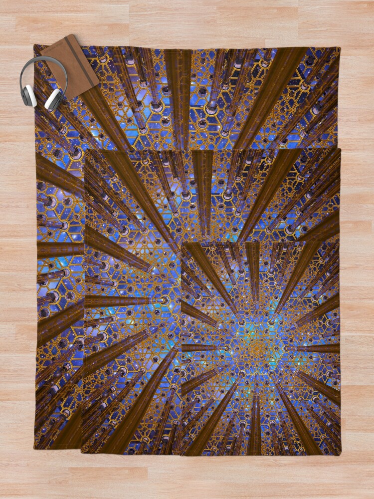 Alternate view of Source Code Healing Room Throw Blanket