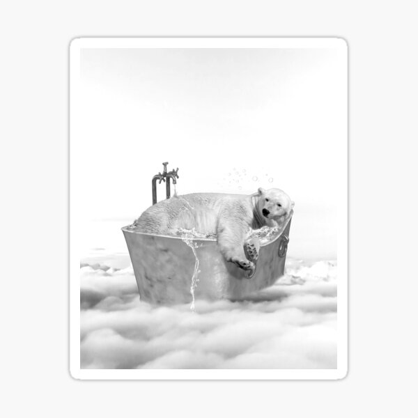 POLAR BEAR BATH Sticker