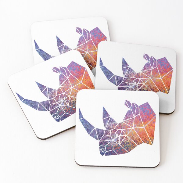 Item preview, Geometric Rhino - Colorful Texture designed and sold by Sweetie Spicy.