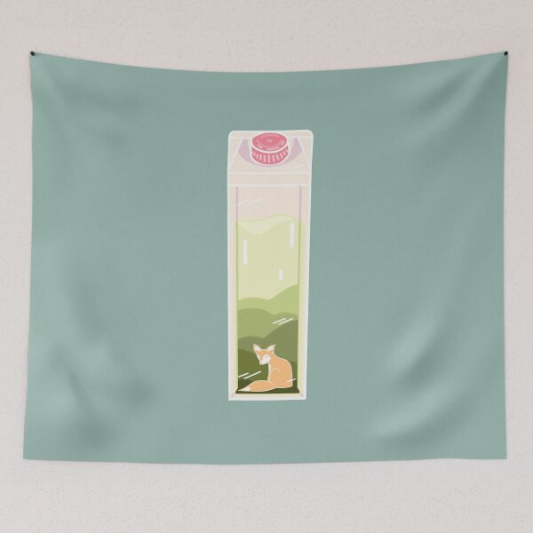 Item preview, Milk Box Kitsune designed and sold by roseriie.