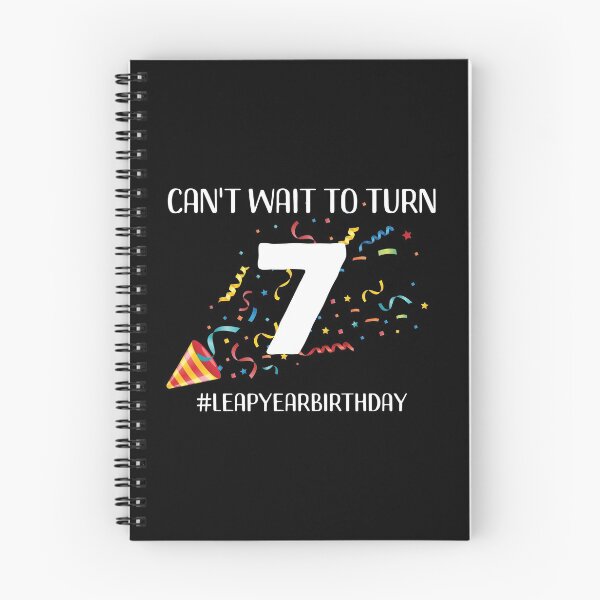 Item preview, Funny Leap Year 28th Birthday Leapling Can't Wait to Turn 7 print designed and sold by doodabobs.