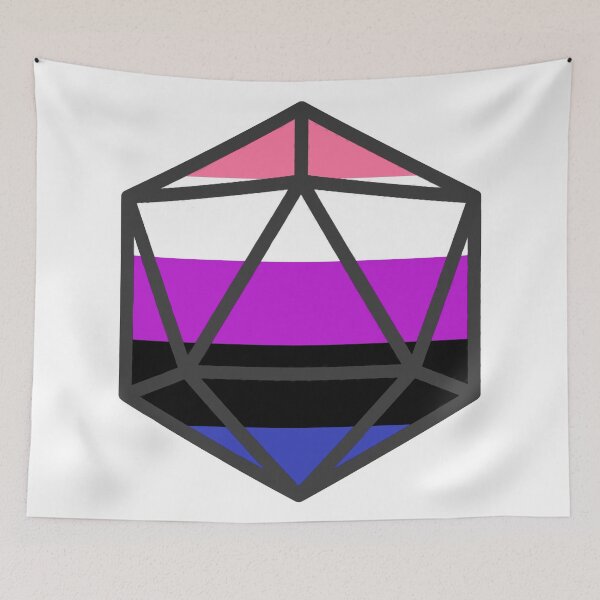 Aperçu de l'œuvre Genderfluid d20 créée et vendue par tlims287.