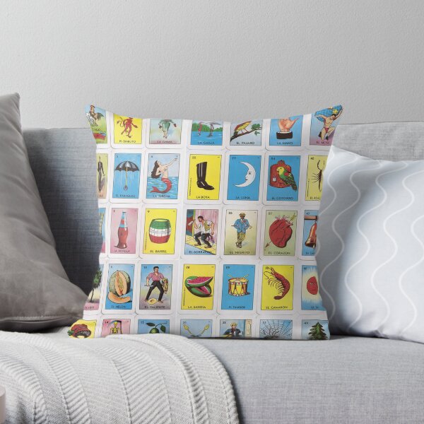 Loteria Throw Pillow
