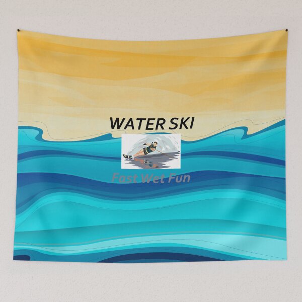 Item preview, Water Skiing Slogan designed and sold by teepossible.