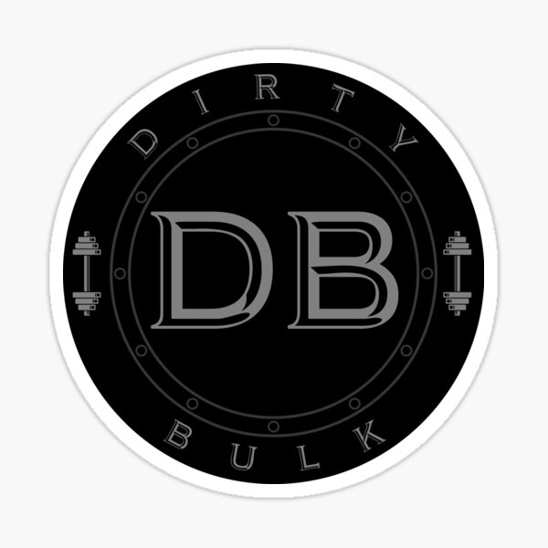 Dirty Bulk Original Black Circle Logo Sticker By Dirtybulk Redbubble