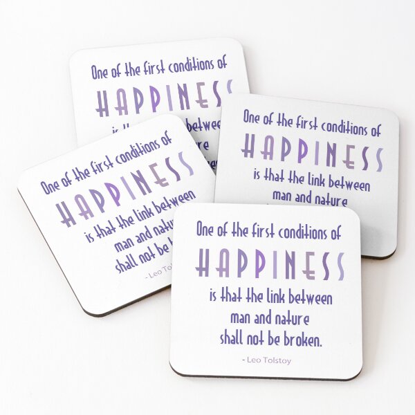 Item preview, The First Conditions of Happiness - Leo Tolstoy Quote designed and sold by TheCurators.