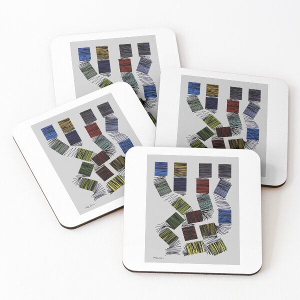 Item preview, Intertwining shapes by ArtGuru 0664, 22 x 28, - Ink On Paper designed and sold by Art Guru.