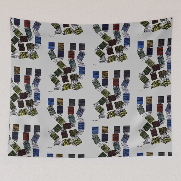 Item preview, Intertwining shapes by ArtGuru 0664, 22 x 28, - Ink On Paper designed and sold by Art Guru.