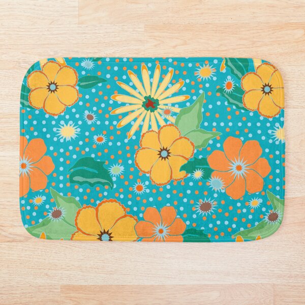 Aperçu de l'œuvre RETRO Crépuscule Pointillé Floral créée et vendue par ZENDYtechSTYLE.