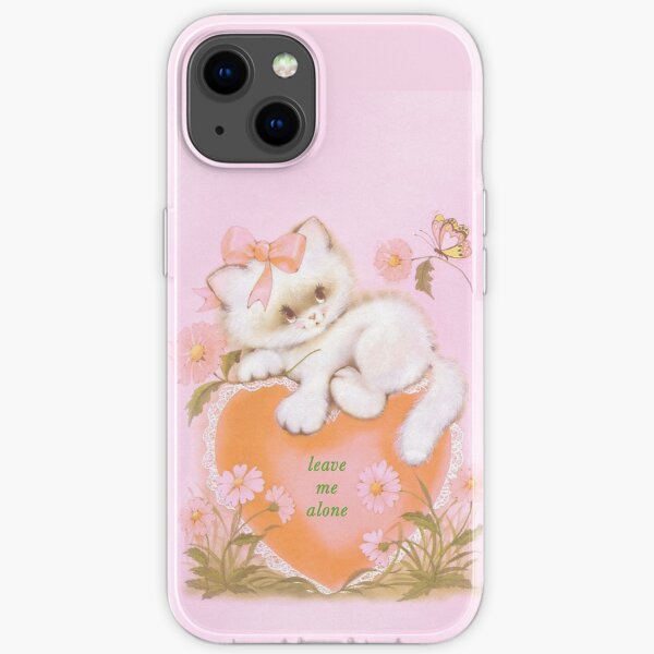Leave Me Alone - Cute 80's Writing Paper With Ironic Teen Quote iPhone Soft Case