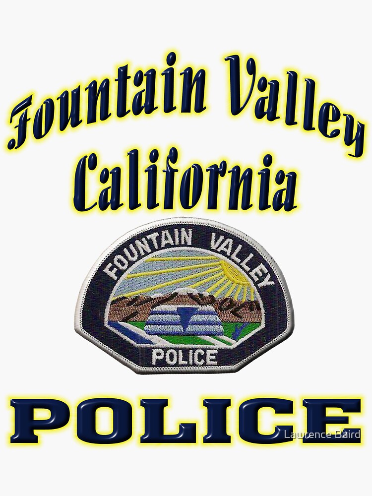 "Fountain Valley California Police Department" Sticker for Sale by