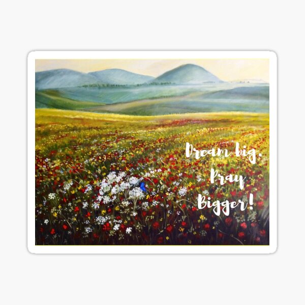 Dream Big Art of Israel by American Artist Hilary J England Sticker