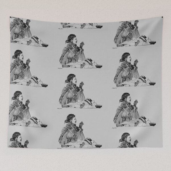 Item preview, Mother Taking Care Of Child By Artguru 0645, 28 X 22, - Ink On Paper designed and sold by Art Guru.
