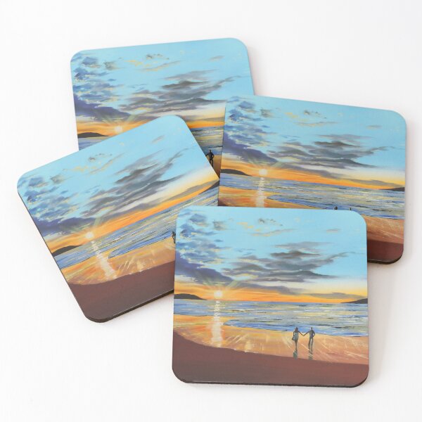 Item preview, Romantic sunset beach painting designed and sold by GORDON BRUCE ART.