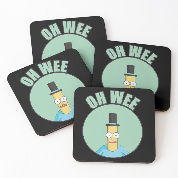 Mr Poopybutthole Oh Wee Coasters (Set of 4)
