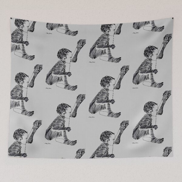 Item preview, Child Drinking Water From Shoe By Artguru 0633, 22 X 28, - Ink On Paper designed and sold by Art Guru.