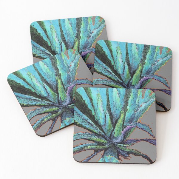 Item preview, DESERT ABSTRACT BLUE AGAVE SUCCULENT ART designed and sold by sharlesart.