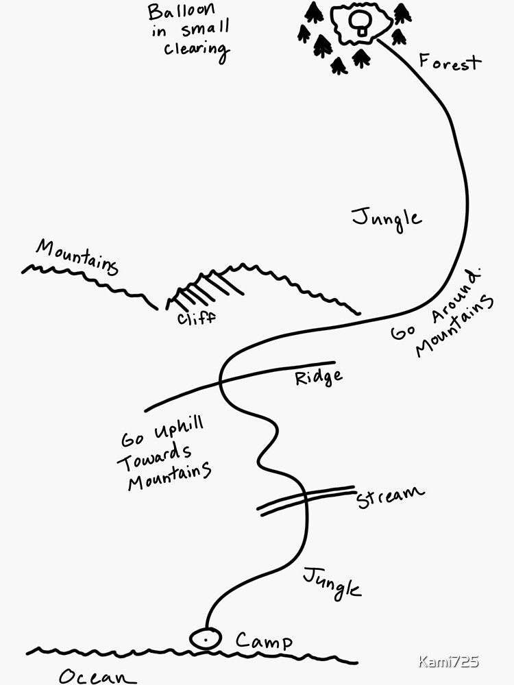 "Henry's Map" Sticker for Sale by Kami725 Redbubble