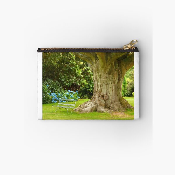 Item preview, Old Beech Tree and Park Bench designed and sold by Tezoodle Art.