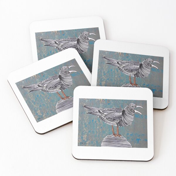 Item preview, Bird Standing On Rock By Artguru 0622, 28 X 22, - Acrylic On Paper designed and sold by Art Guru.