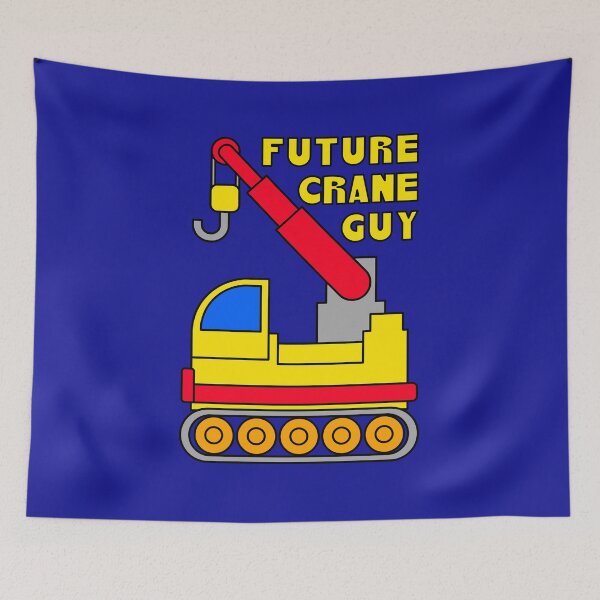 Item preview, Kids Cranes Construction Site Future Crane Guy Vehicle Gift designed and sold by Maljonic.