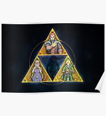 The Triforce... and a bit of darkness Poster