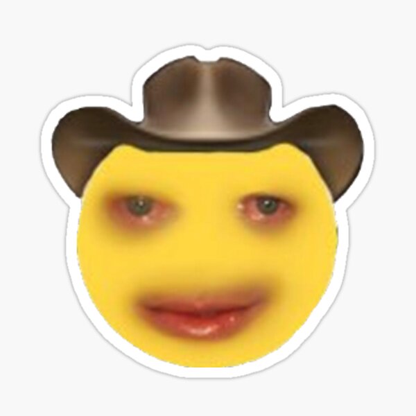 Cursed Smile Emoji Sticker for Sale by Michael Maiato