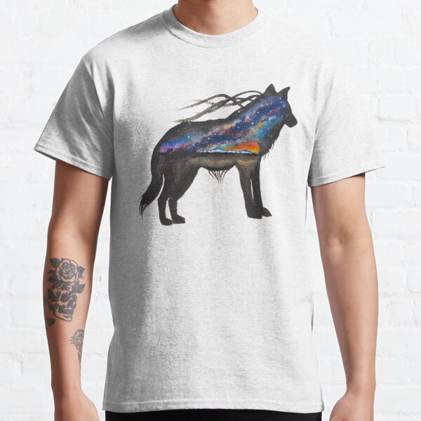 Alaskan Sunset Wolf Classic T-Shirt