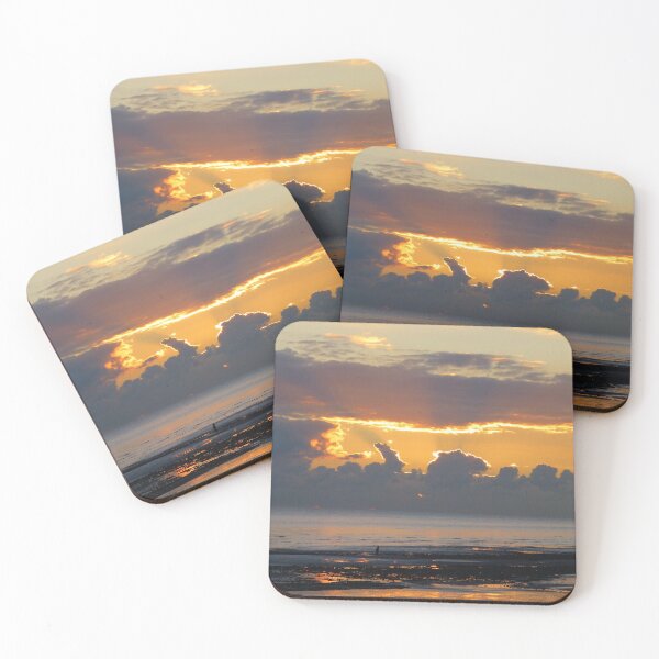 Item preview, Sun Rays Orange Sunset by the Coast designed and sold by Tezoodle Art.