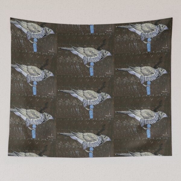 Item preview, Bird On Tree Branch By Artguru 0609, 28 X 22, - Acrylic On Paper designed and sold by Art Guru.