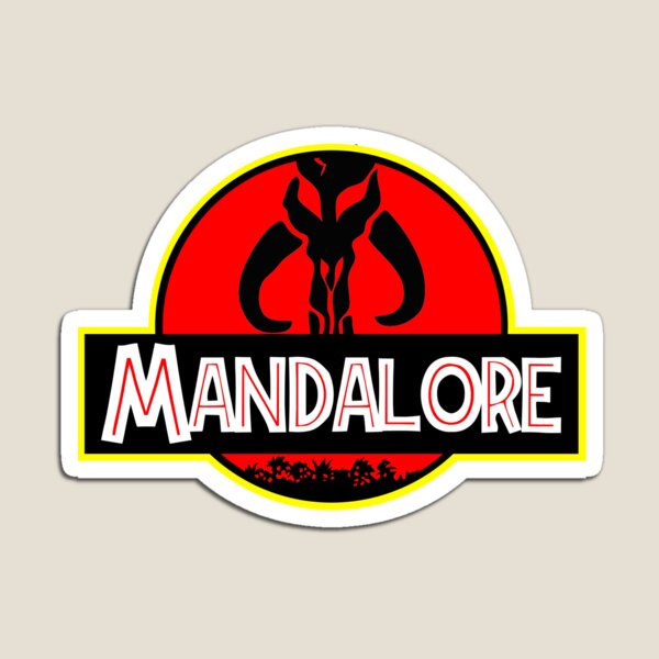 Vista previa del artículo con la obra «mandalore jurásico», diseñado y vendido por Colin Johnson.